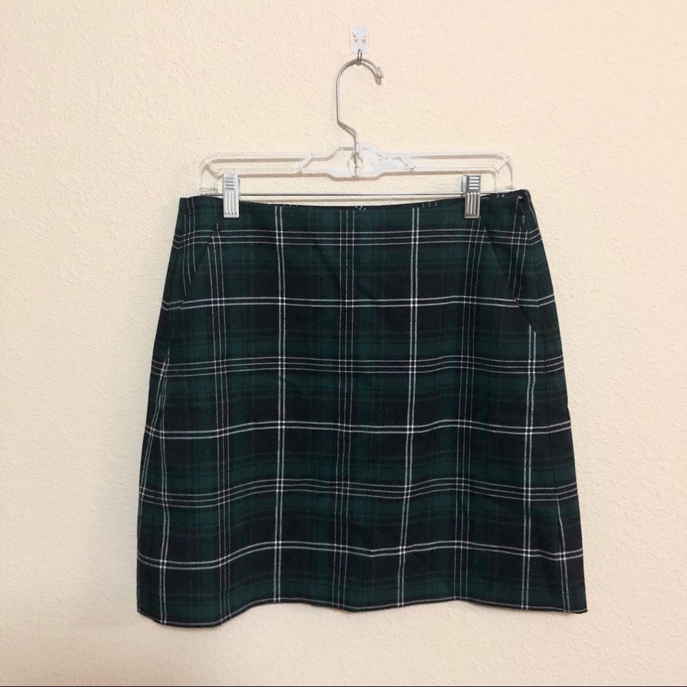 LOFT plaid skirt